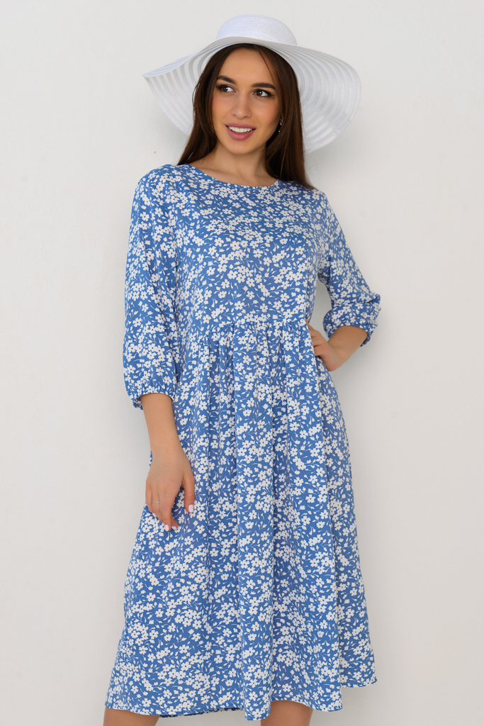 Платье Глория (голубой) Р11-654